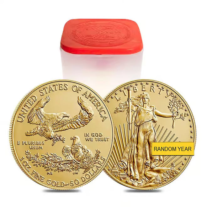 1 oz Gold American Eagle Coin BU - Random Year